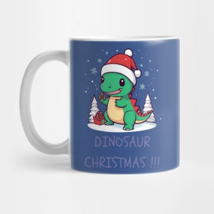 Dinosaur Christmas Mug